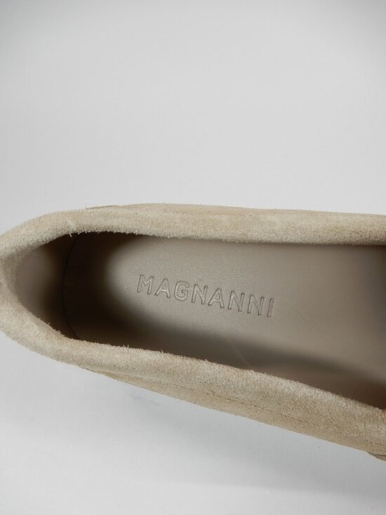 Magnanni Lawford Venetian Slip On Loafers Men\'s Size 10 Tierra Beige Suede NEW main image 13